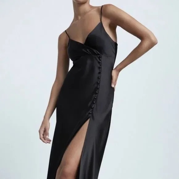 Zara Black Midi Dress - Picture 2 of 2